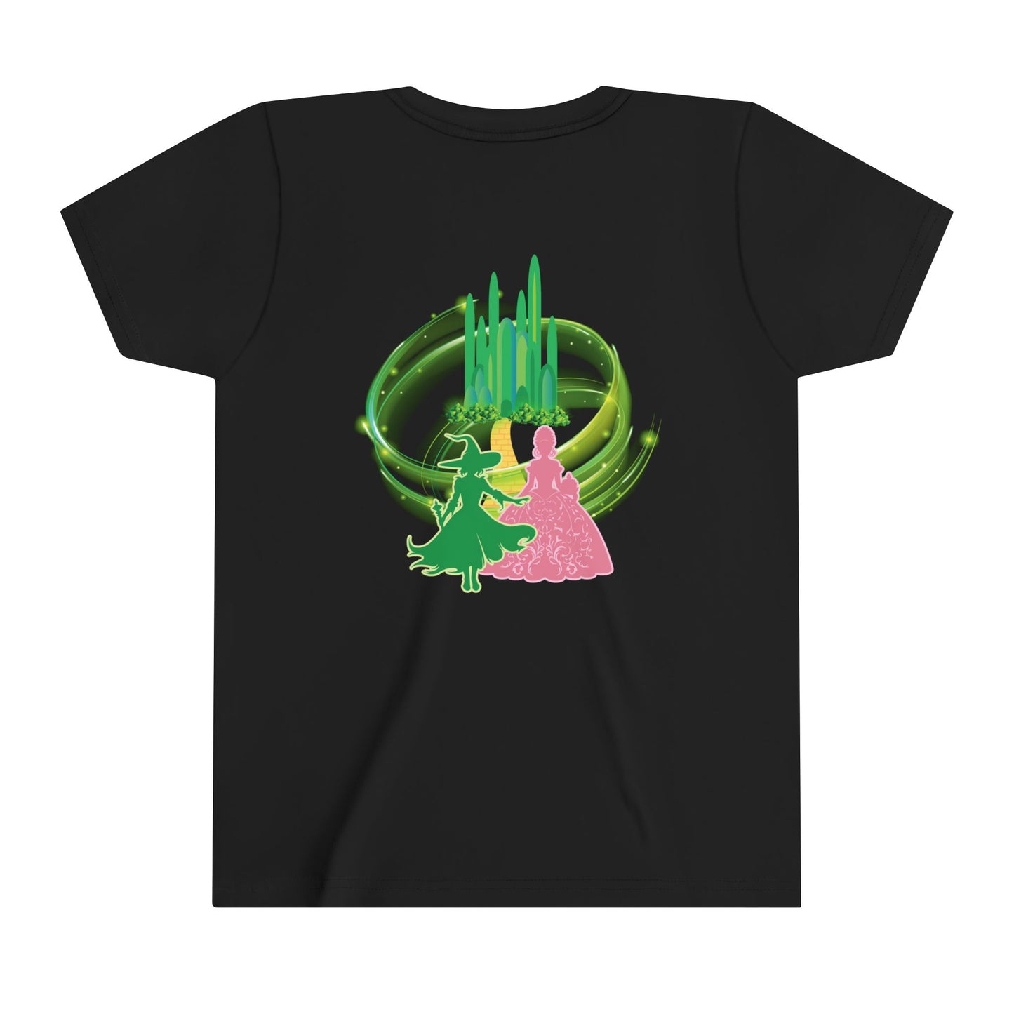 Girls Will Be Girls Wizard of Oz Wicked Witch and Glinda Youth T-Shirt Empowerment Tee