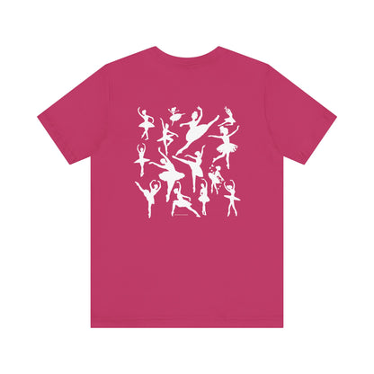 Girls Will Be Girls T-Shirt, Ballerina, Ballet Dancer Silhouettes, Front and Back Design