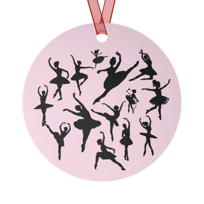 Girls Will Be Girls Ballerina, Ballet Dancer Silhouettes Christmas Ornament