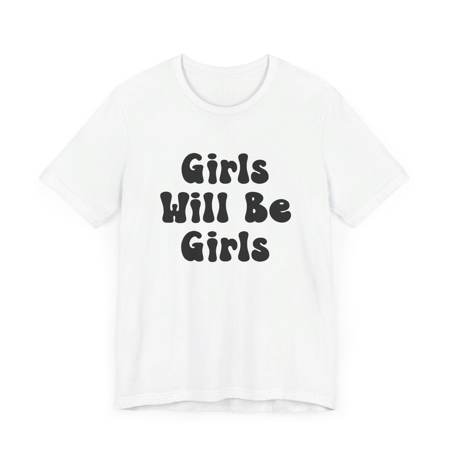 Girls Will Be Girls T-Shirt, Martial Arts Silhouettes Taekwondo, Judo, Karate, Front and Back Designs, Light Colored Tees