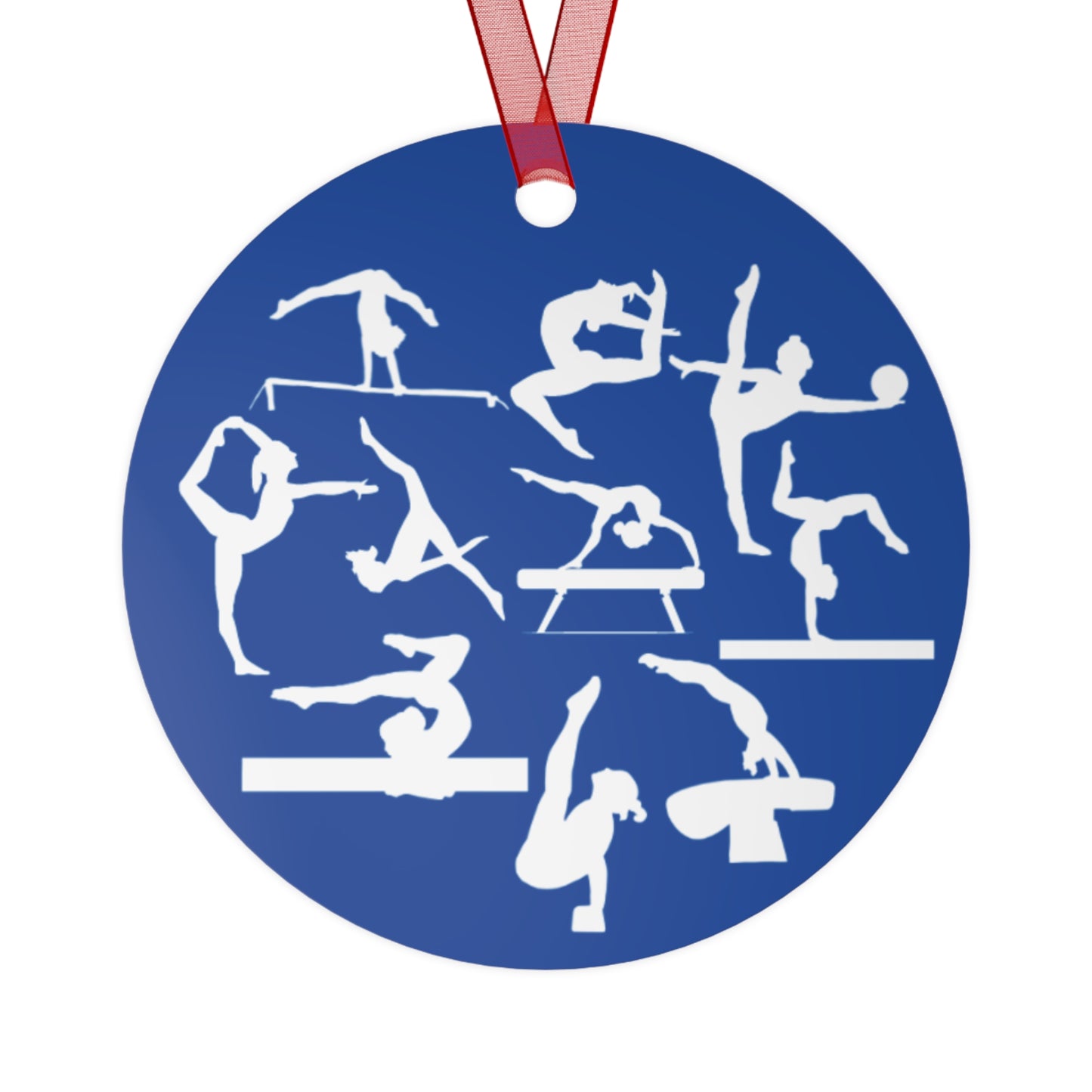 Girls Will Be Girls Gymnast Silhouettes Gymnastics Christmas Ornament