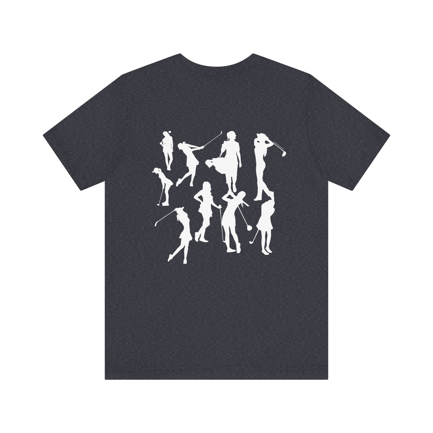 Girls Will Be Girls T-Shirt, Golf, Golfer Silhouettes Front and Back Designs