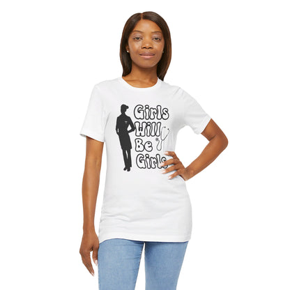 Girls Will Be Girls T-Shirt, Doctor Silhouette, Light Colored Shirt