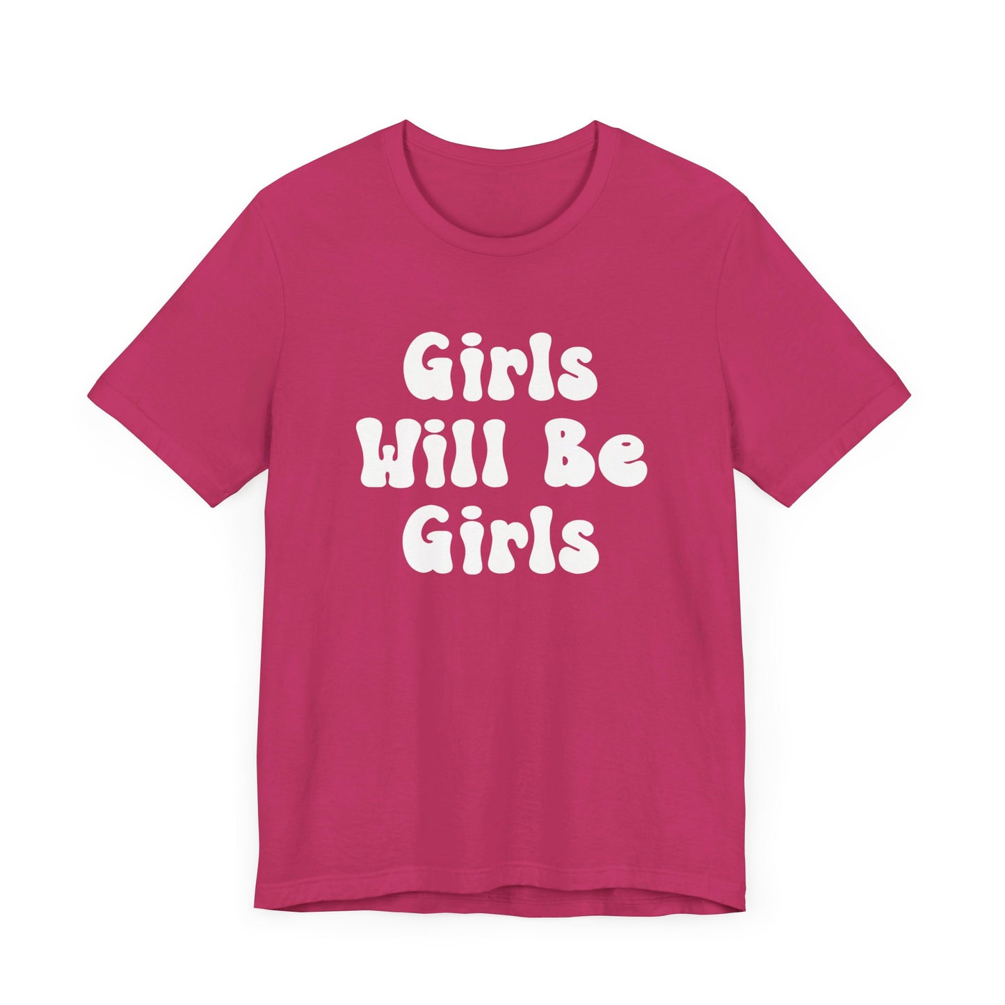 Girls Will Be Girls T-Shirt, Mountain Climber, Rock Climber, Alpinist, Mountaineering Silhouettes Front and Back Designs