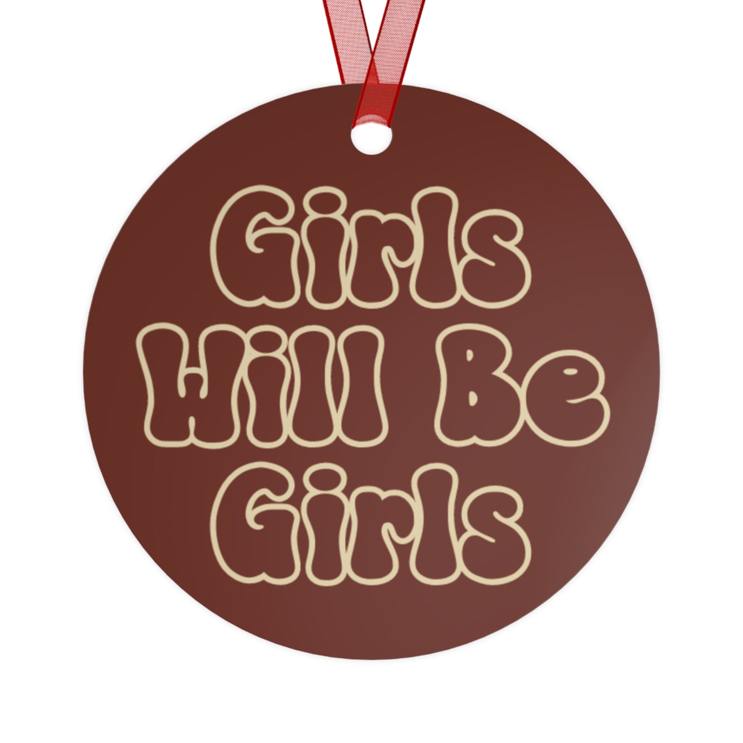 Girls Will Be Girls Equestrian, Horseback Riding, Horses Silhouettes Christmas Ornament