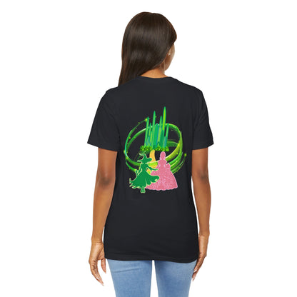 Girls Will Be Girls T-Shirt,  Wizard of Oz, Wicked Witch of the West and Glinda the Good Witch, Emerald City Double Sided