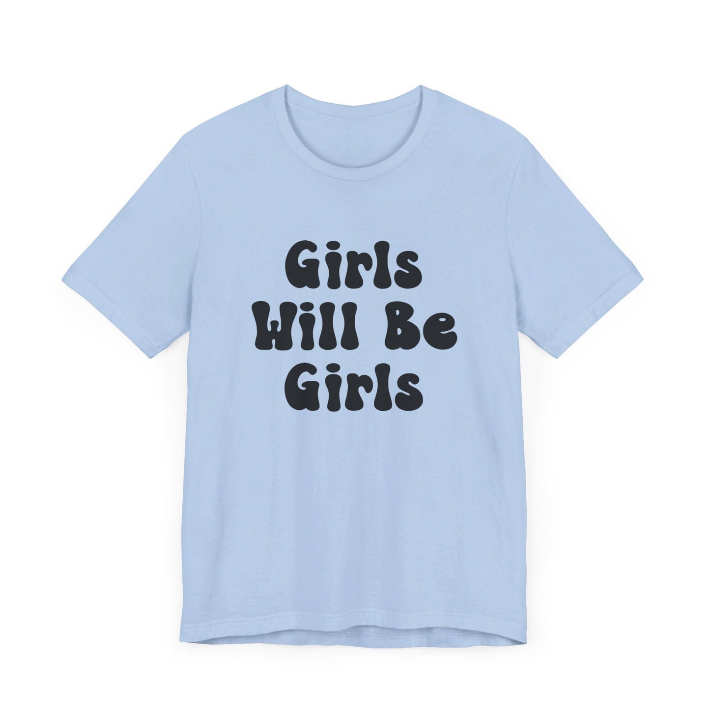 Girls Will Be Girls T-Shirt, Martial Arts Silhouettes Taekwondo, Judo, Karate, Front and Back Designs, Light Colored Tees