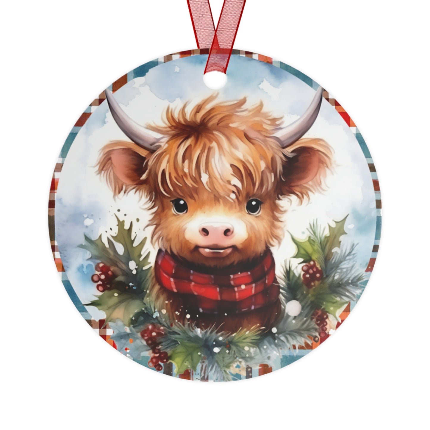 If Anyone is Stumped About What to Get Me For Christmas, Highland Cow Christmas Ornament