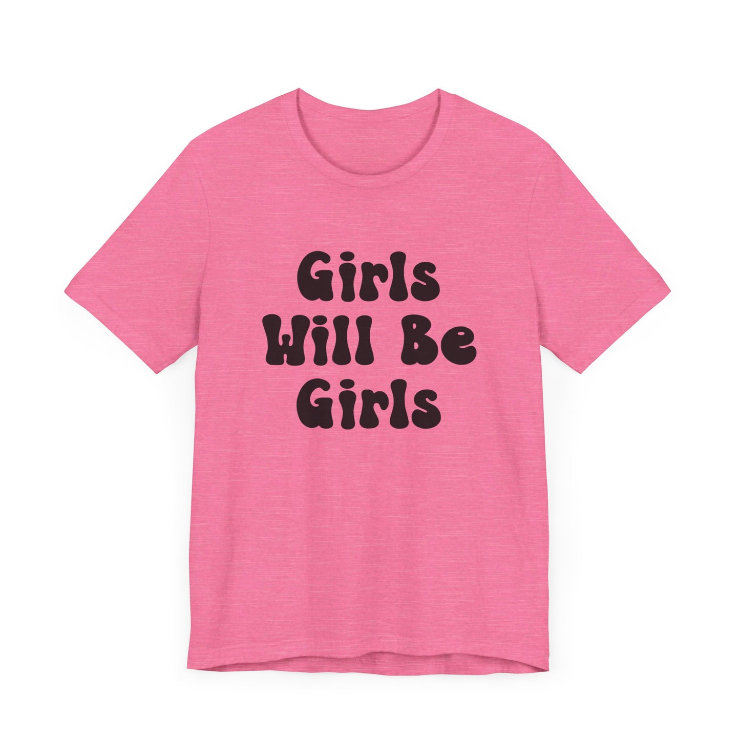 Girls Will Be Girls T-Shirt, Ballerina, Ballet Dancer Silhouettes, Front and Back Design, Light Colored Tees