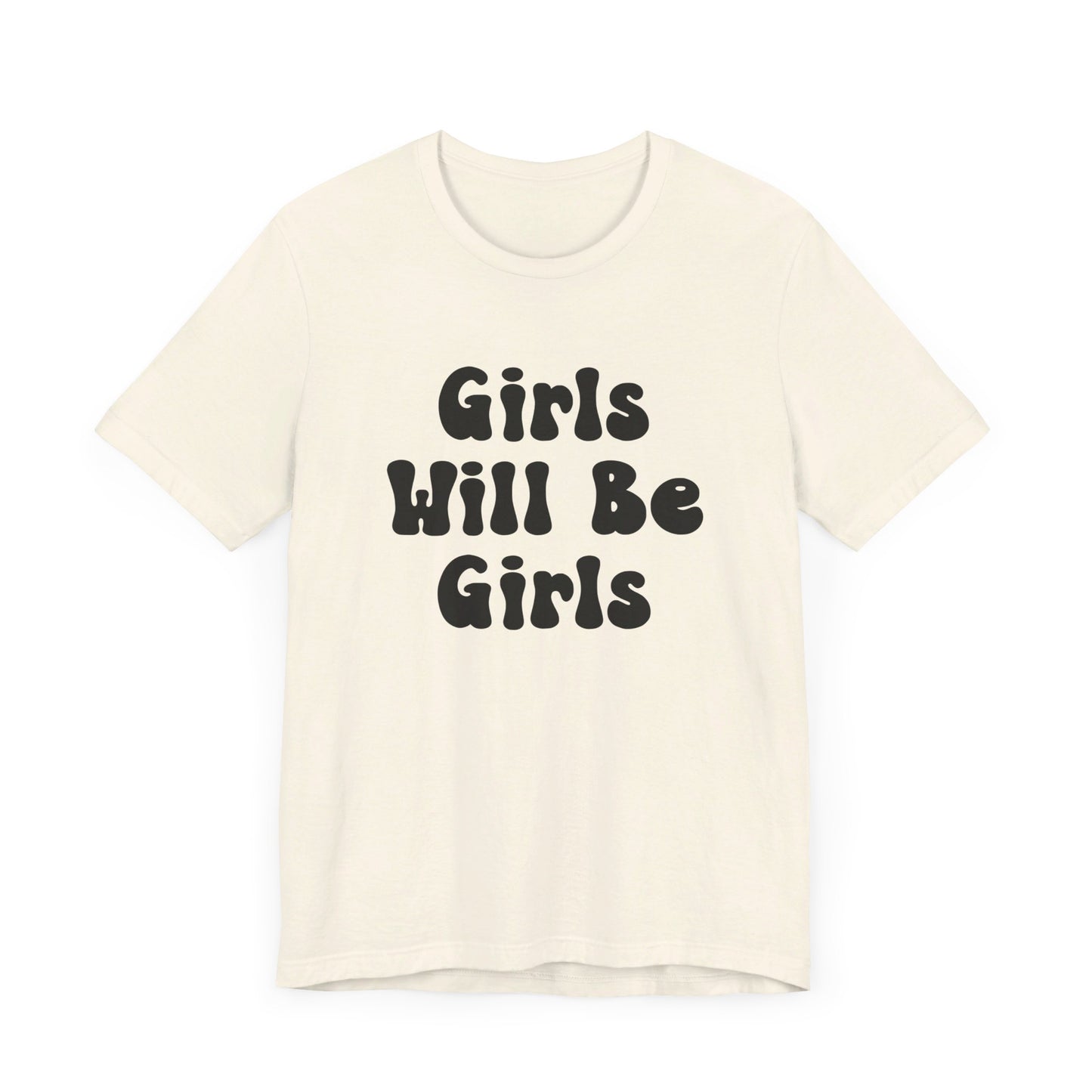 Girls Will Be Girls T-Shirt, Golf, Golfer Silhouettes Front and Back Designs, Lighter Colored Tees