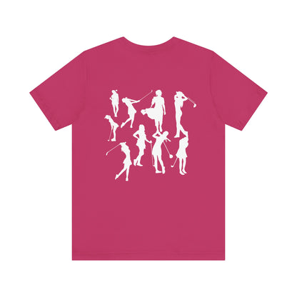 Girls Will Be Girls T-Shirt, Golf, Golfer Silhouettes Front and Back Designs