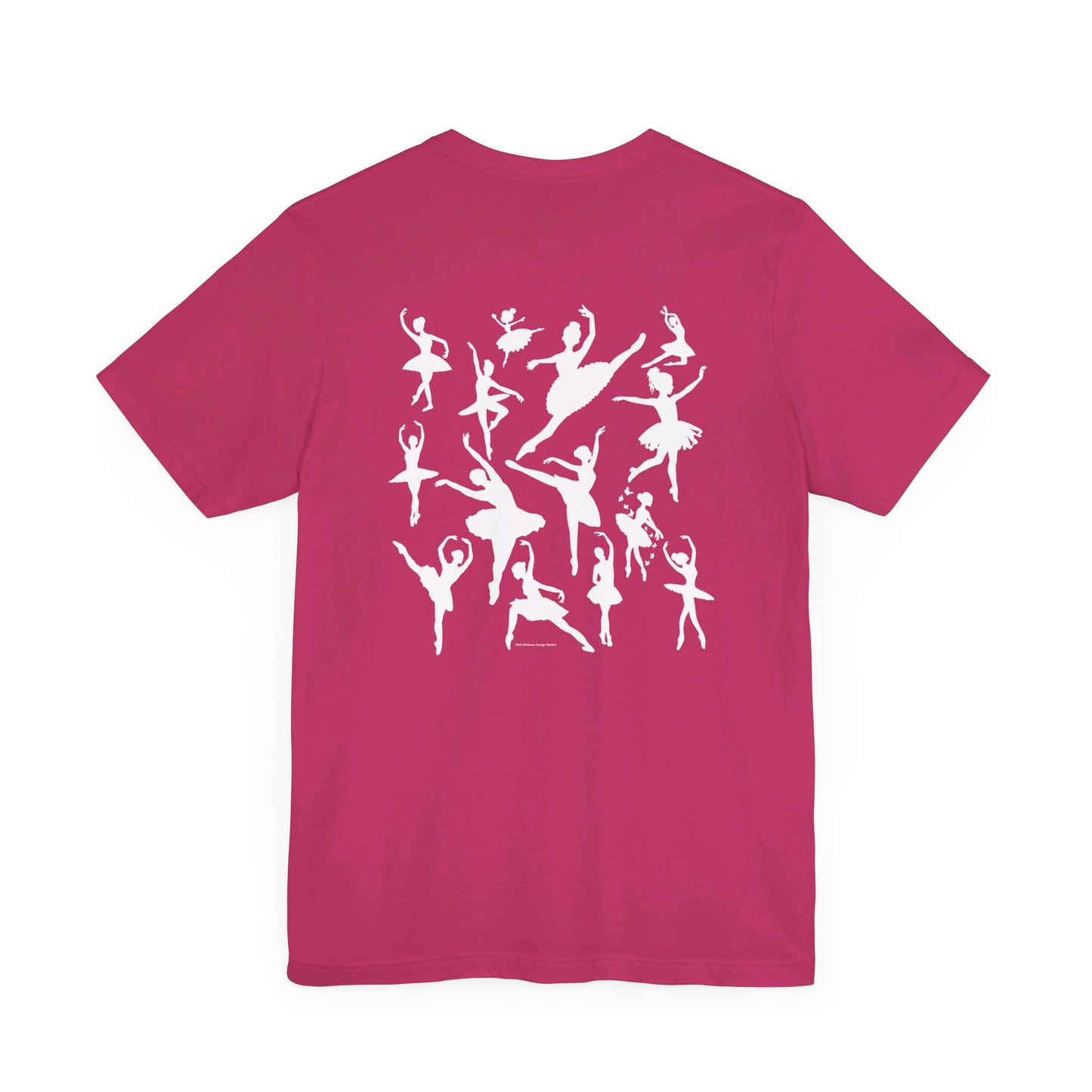 Girls Will Be Girls T-Shirt, Ballerina, Ballet Dancer Silhouettes, Front and Back Design