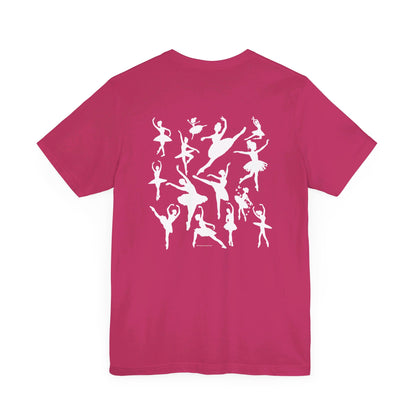 Girls Will Be Girls T-Shirt, Ballerina, Ballet Dancer Silhouettes, Front and Back Design