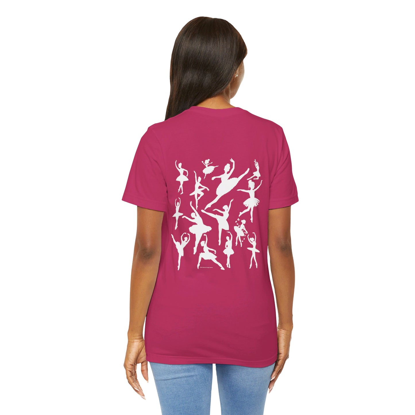 Girls Will Be Girls T-Shirt, Ballerina, Ballet Dancer Silhouettes, Front and Back Design