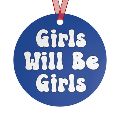 Girls Will Be Girls Gymnast Silhouettes Gymnastics Christmas Ornament