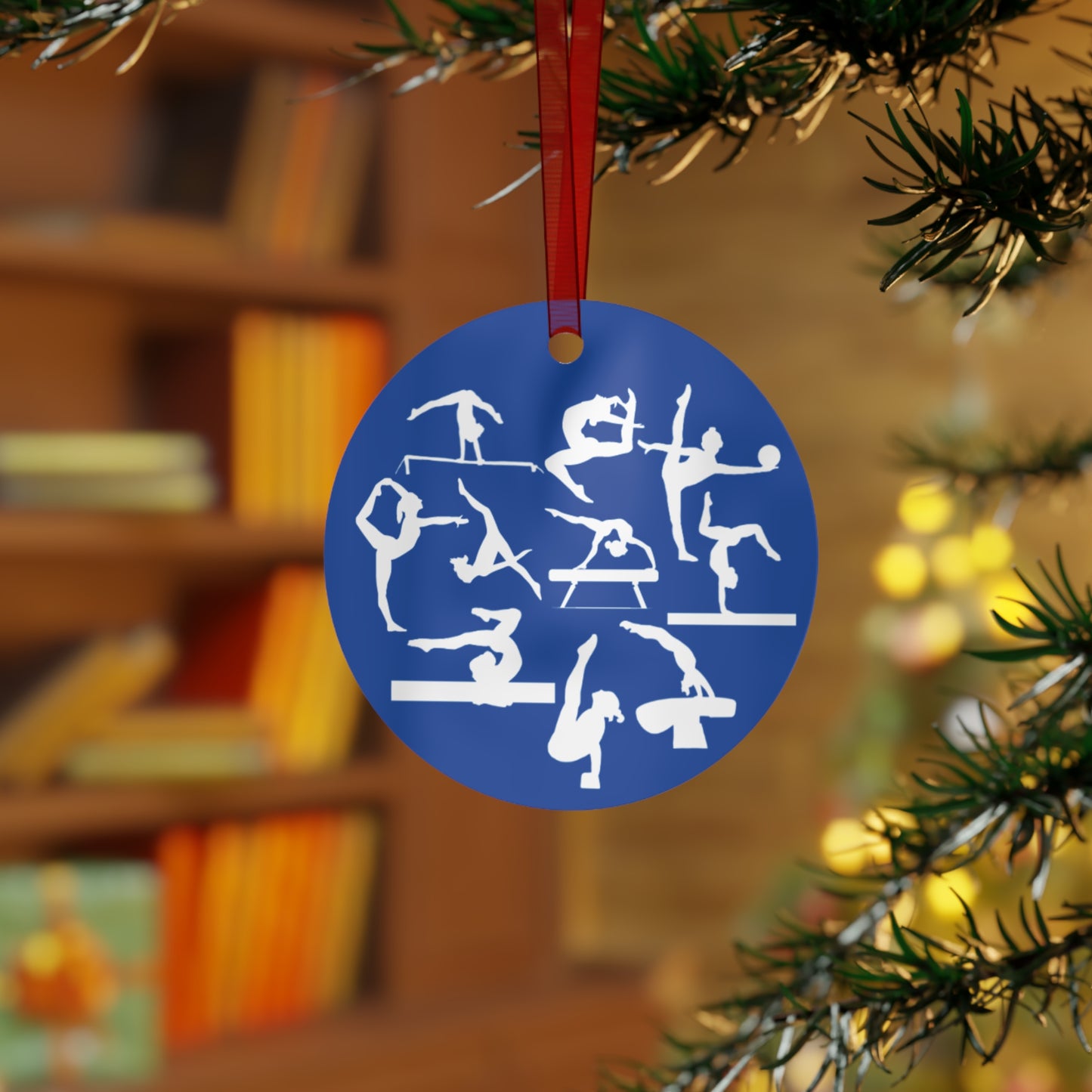 Girls Will Be Girls Gymnast Silhouettes Gymnastics Christmas Ornament