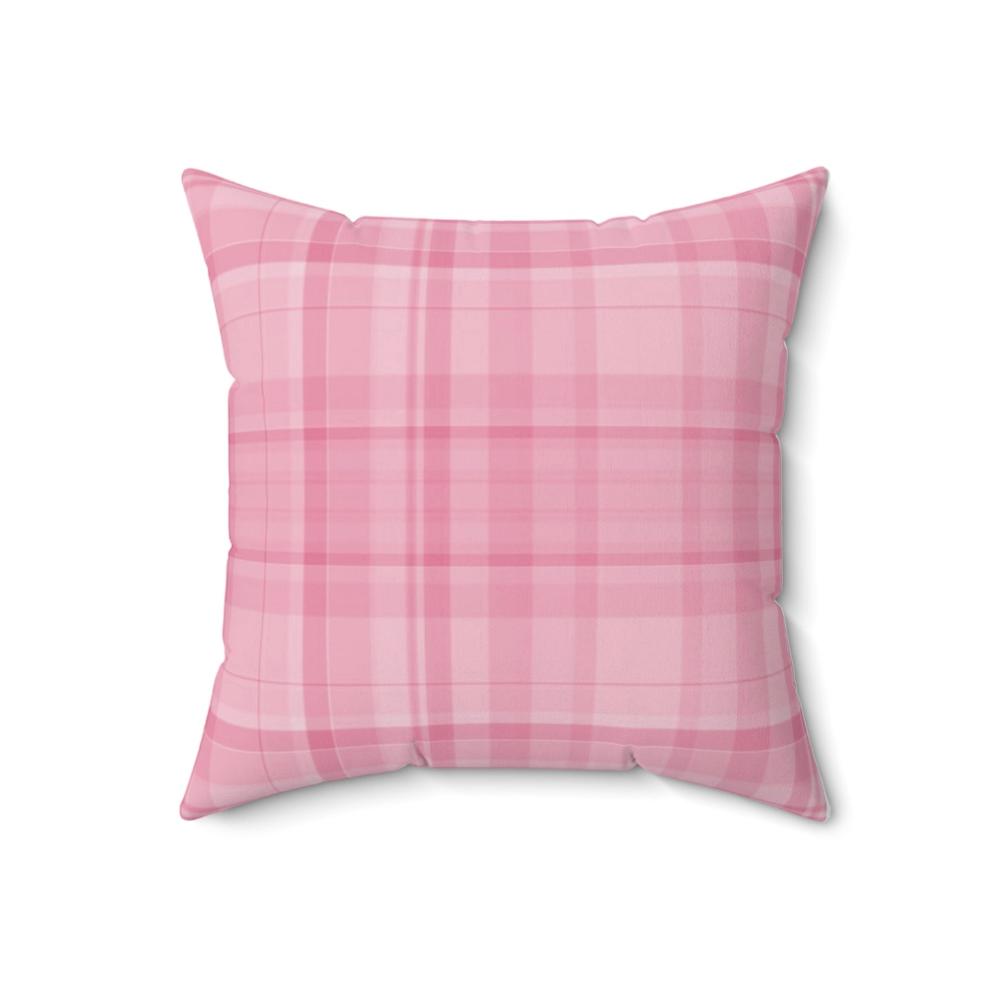 XOXO Pink Plaid Valentine's Pillow 18"x18"