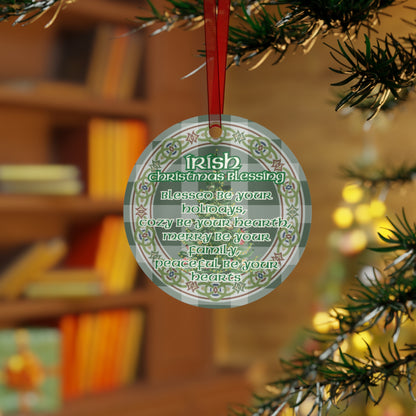 Irish Christmas Blessing Christmas Ornament, Blessed Be Your Holidays