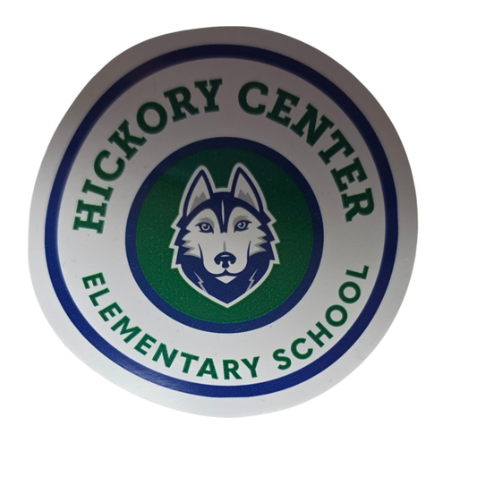 Hickory Center Elementary Circle Sticker 3 inch