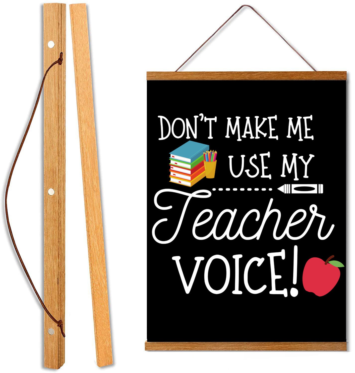 Don't Make Me Use My Teacher Voice Wall Hanging